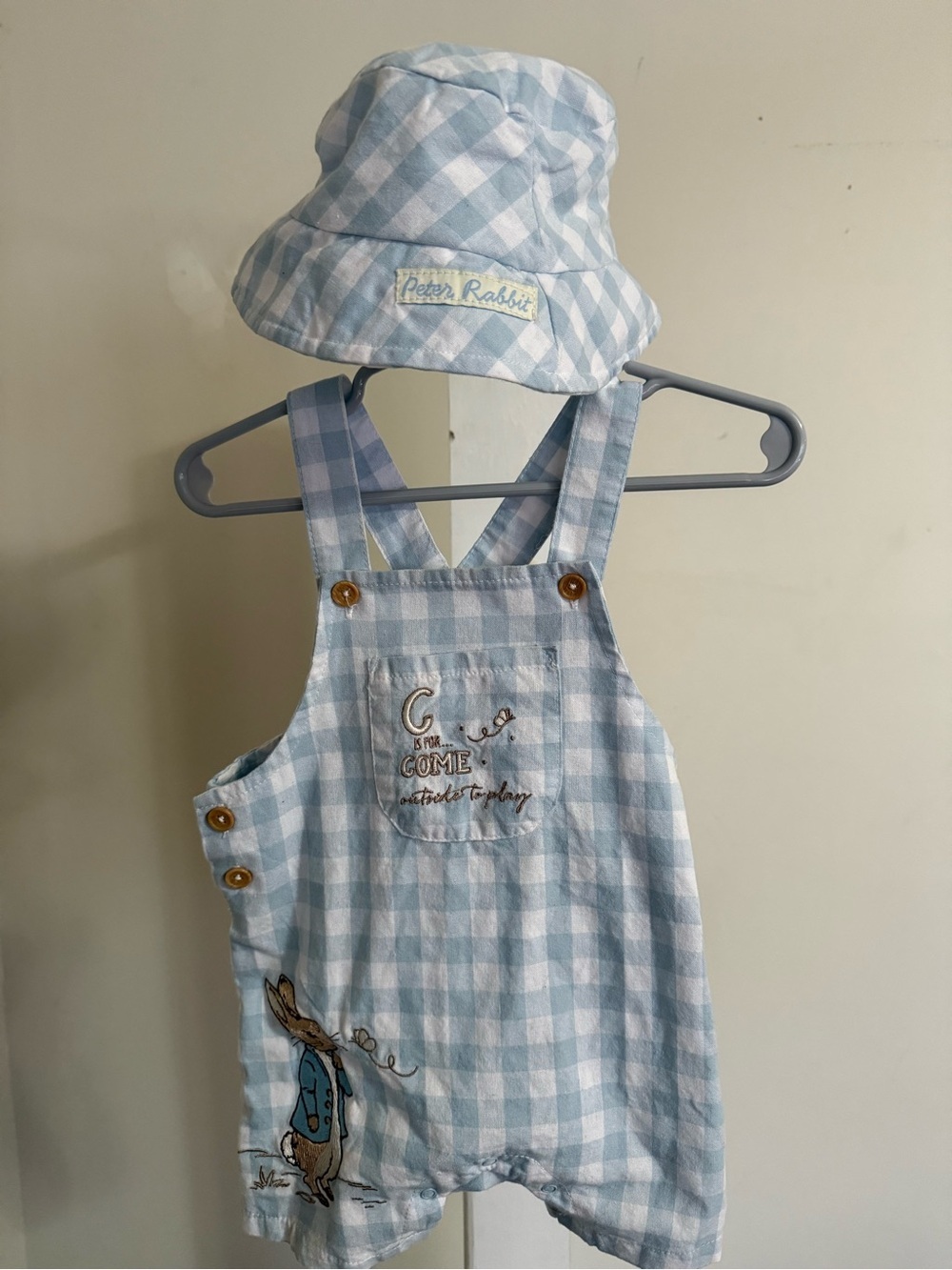 Peter Rabbit Romper & Hat - Picture 2 of 12